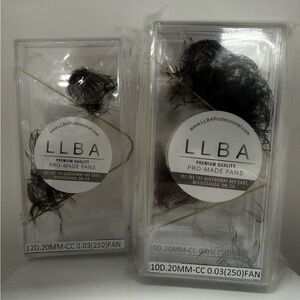 Pro-Made LLBA Professional Handmade Fans for Eyelash Extension ~ 5 pack